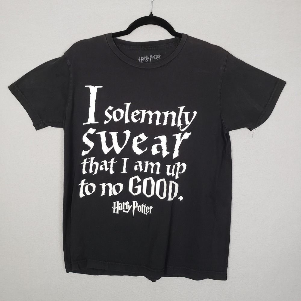 Harry Potter I Solemnly Swear I Am Up No Good Graphic Tee Black Marauder's Map